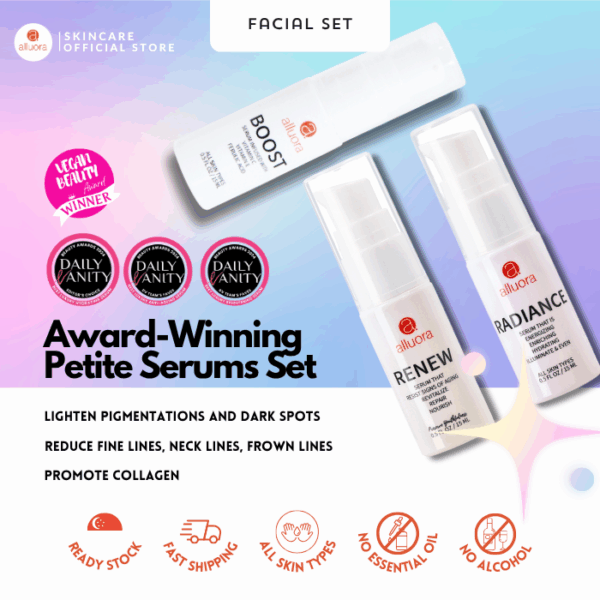 Alluora Petite Serums Set - Petite Size Radiance, Petite Size Boost, Petite Size Renew