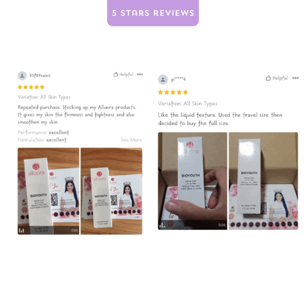 Travel Size Bioyouth Serum - Minimise Rough Texture for a Flawless Finish : First time buyer on Alluora Website ($19.90) - Image 7