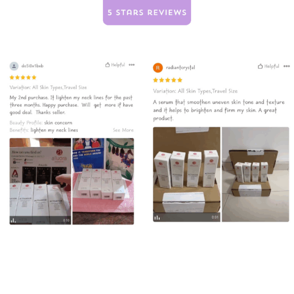 Travel Size Activator Serum - Shorten Skin Renewal Cycle: First time buyer on Alluora Website ($19.90) - Image 7