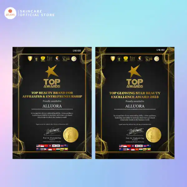 Award-winning skincare brand Alluora honored for beauty excellence and affiliate success.