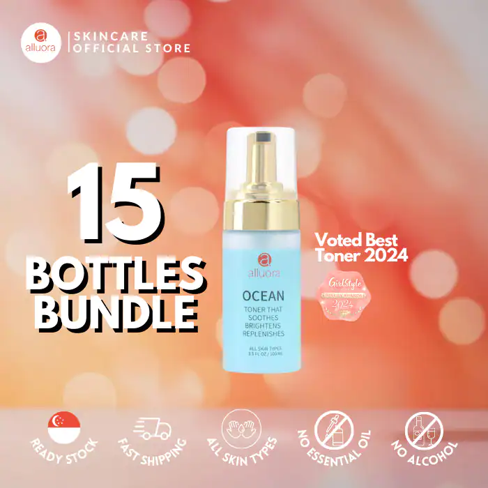 Voted best toner 2024 for glowing, refreshed skin. All-natural, alcohol-free, fast shipping, ready stock.