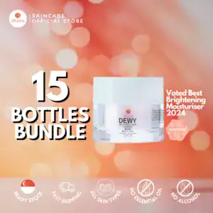 Voted Best Brightening Moisturizer 2024 by Alluora, suitable for all skin types, alcohol-free, and infused with essential oils.