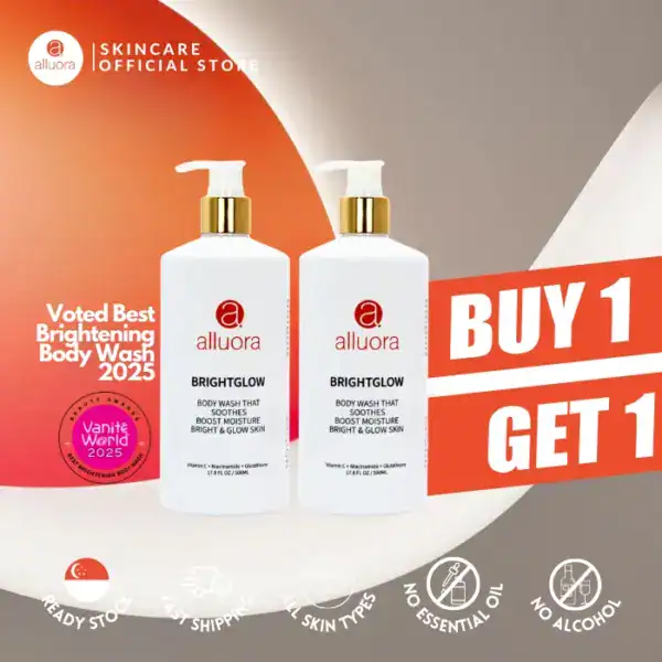 Brightening, hydrating body wash for radiant skin.