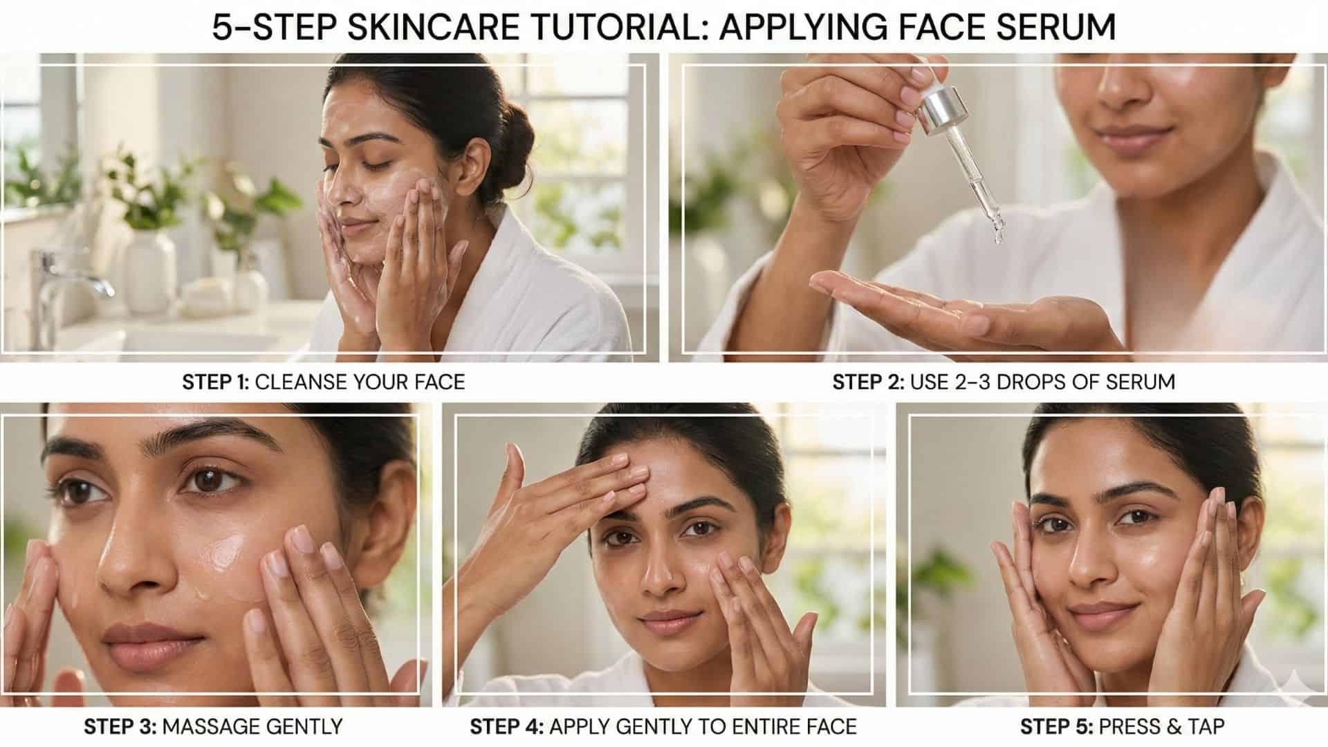 how to apply dark spot serum routine