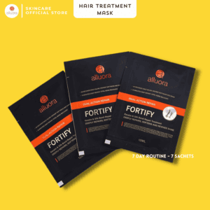 Alluora Fortify Hair Treatment Mask for deep repair and nourishment. Suitable for damaged, brittle h.