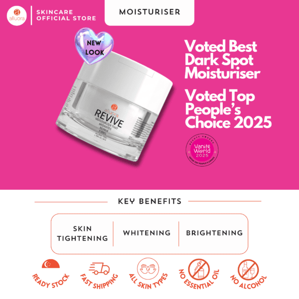 Dark spot moisturizer for even skin tone and brightening.