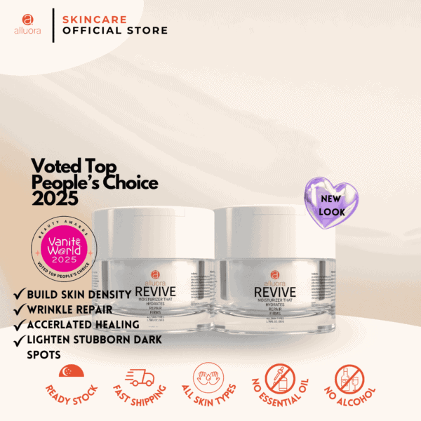 Alluora Revive Moisturizer for Hydration and Repair.