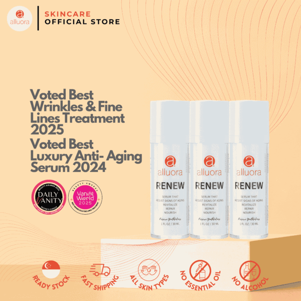 Alluora luxury anti-aging serum for youthful, radiant skin, trusted for effectiveness and quality.