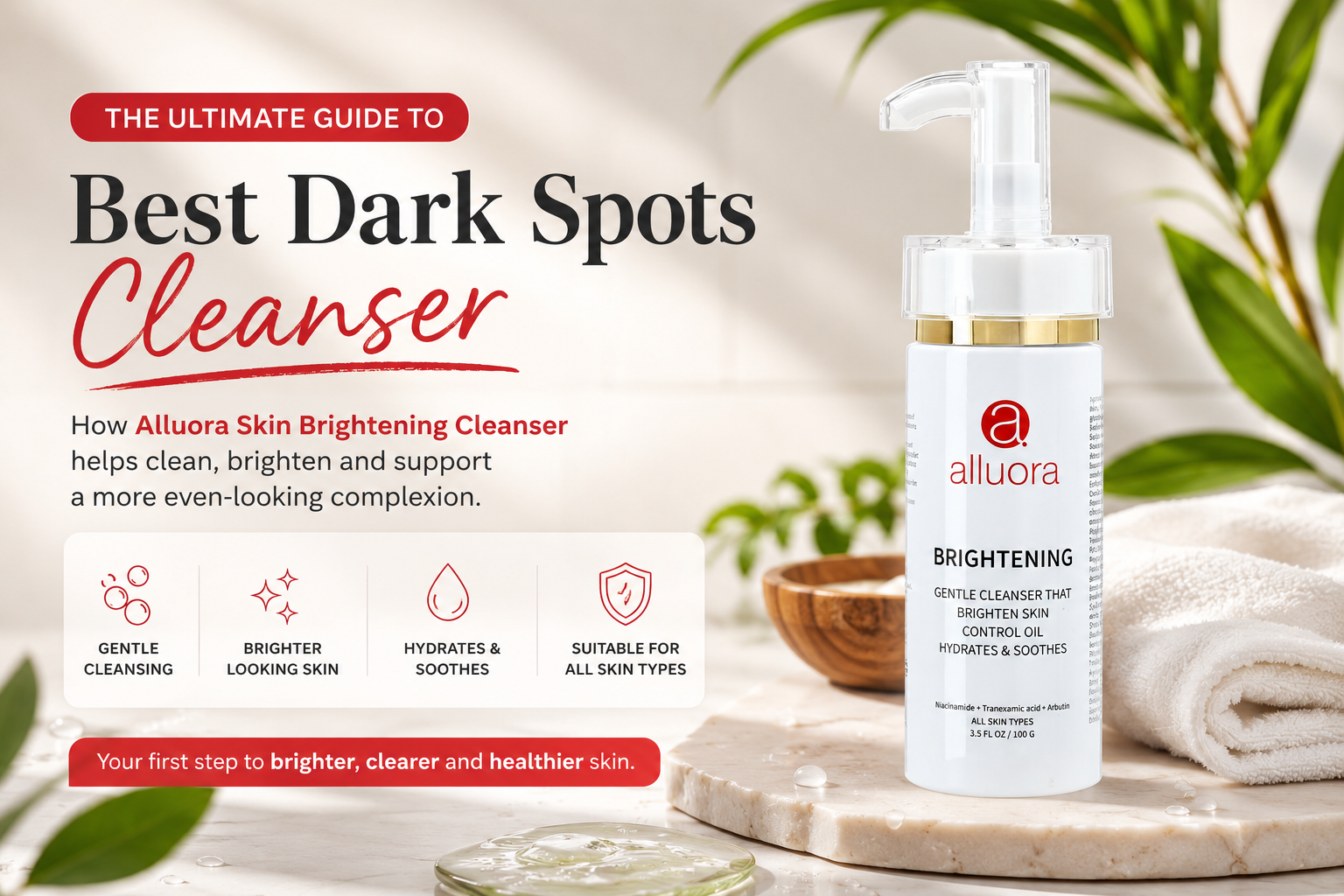 Best dark spots cleanser for brighter and even-looking skin