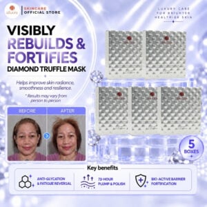 (GWP) Alluora Diamond Truffle Mask 5-Box Radiance Renewal Set | Brighter, Firmer & Smoother-Looking Skin