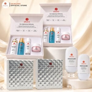 Alluora Double Glow Bundle — Precious Princess Brightening Gift  Set ×2 + Truffle Diamond Mask ×2 + Dew & Glow ×2