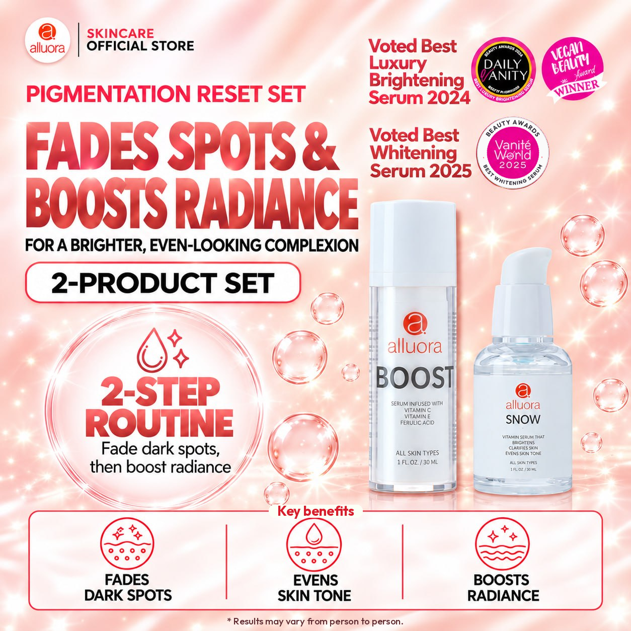 Alluora Pigmentation Reset Set - Boost & Snow