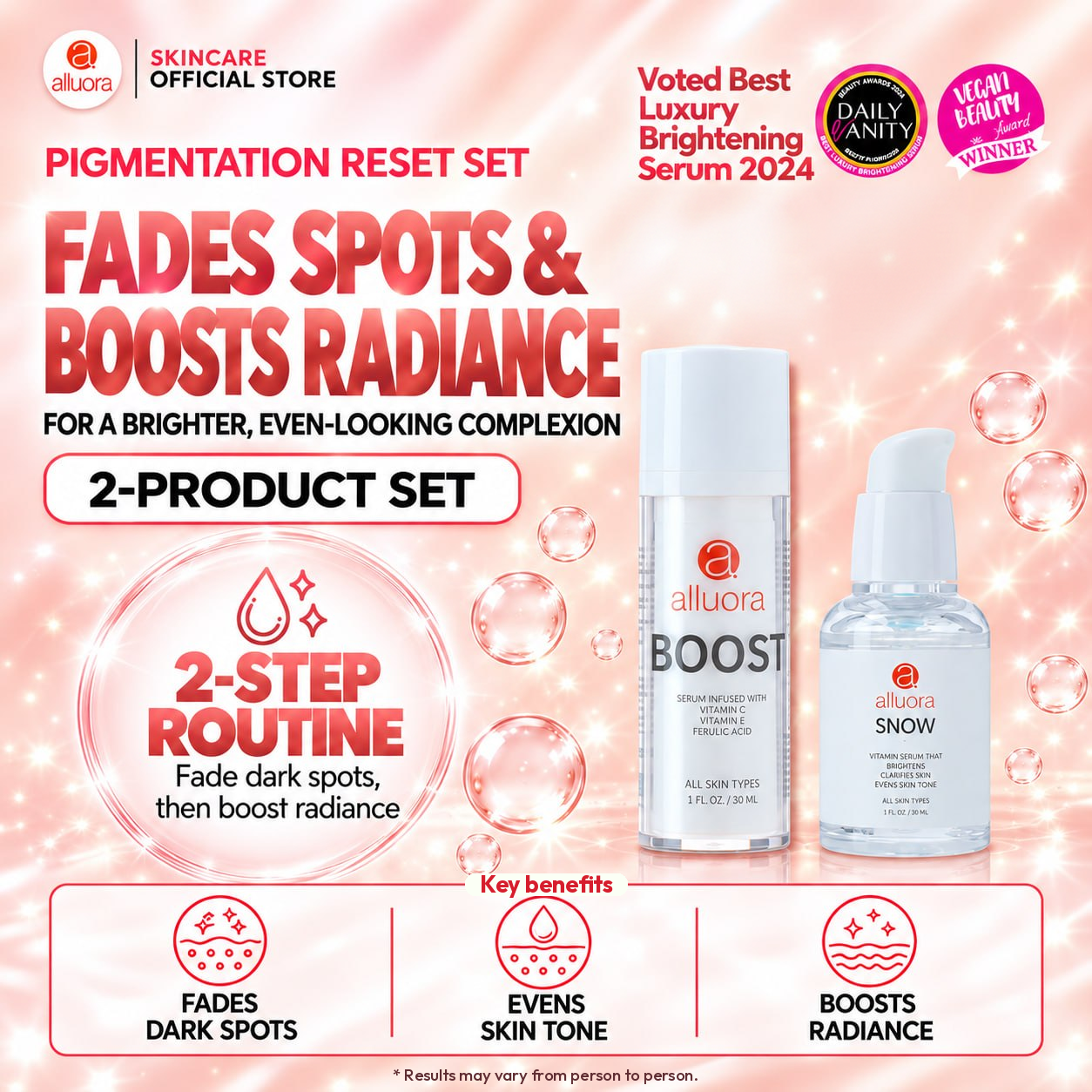 Alluora Pigmentation Reset Set - Boost & Snow