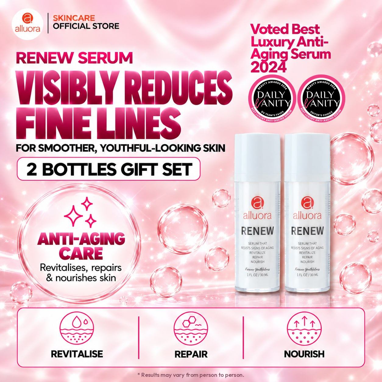 Alluora Renew Serum 2 Bottles Gift Set